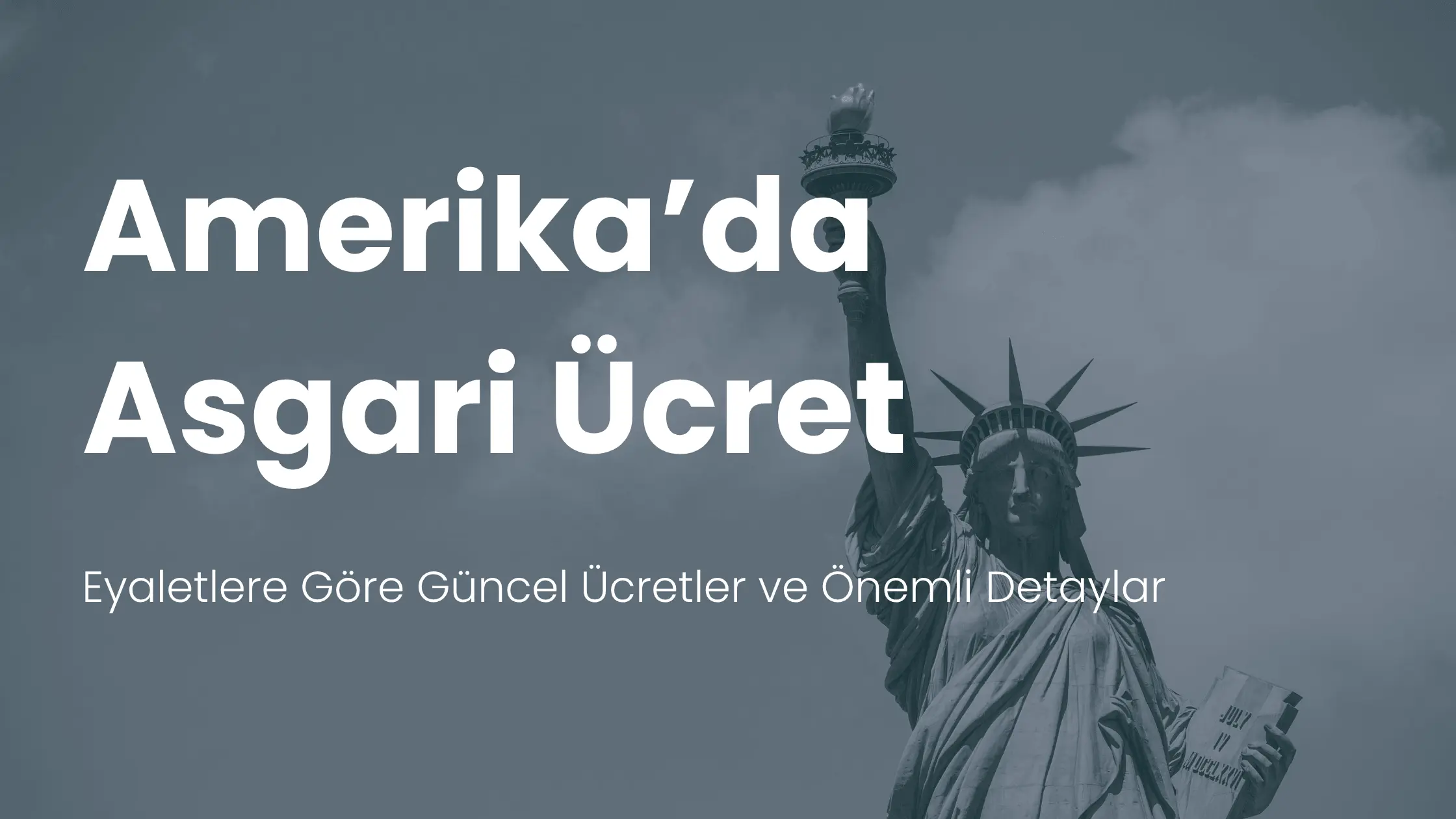 Amerika'da eyaletlere göre asgari ücret farklarını gösteren görsel