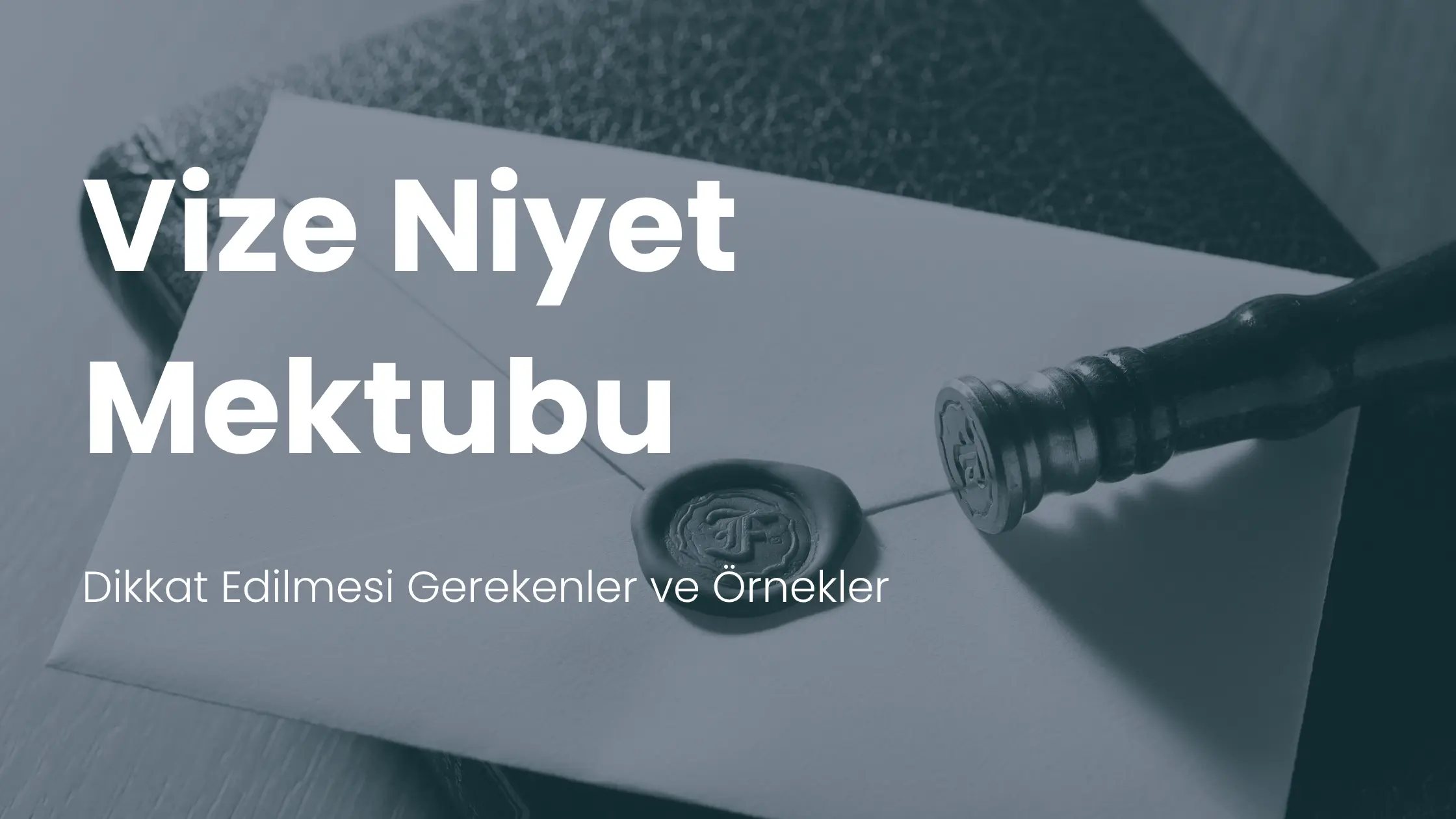 Vize niyet mektubu nasıl yazırılır? Örnekler